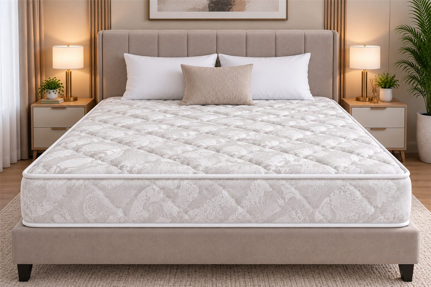 Luxury bedroom with Velora mattress